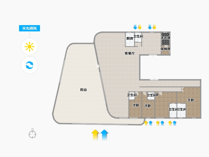 浙江省-温州市-南湖未来ONE-484.90-户型库-采光通风