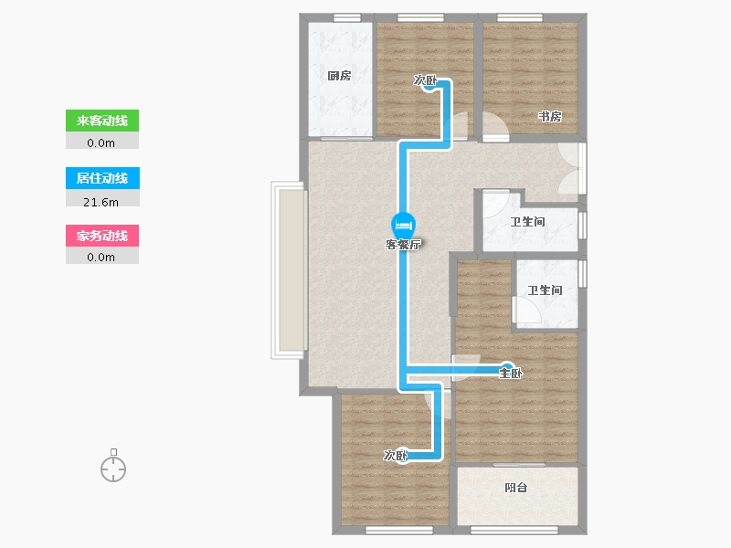 浙江省-温州市-文成裕景湾-112.00-户型库-动静线