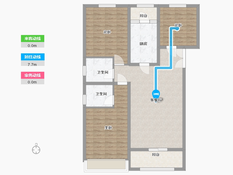 陕西省-咸阳市-水韵池阳-100.00-户型库-动静线