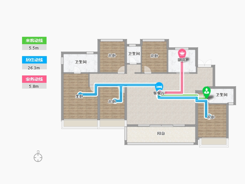 浙江省-温州市-东厦滨江上品-151.26-户型库-动静线