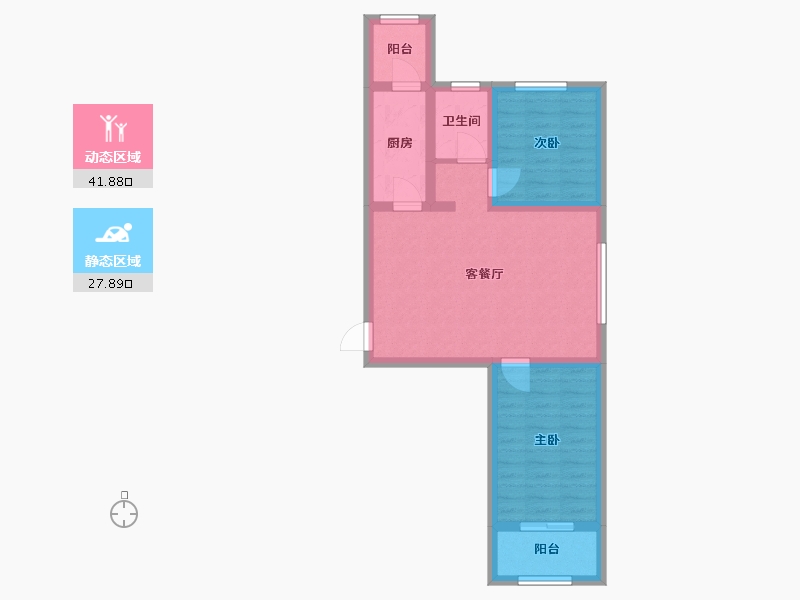 河北省-廊坊市-宏安家苑-75.00-户型库-动静分区