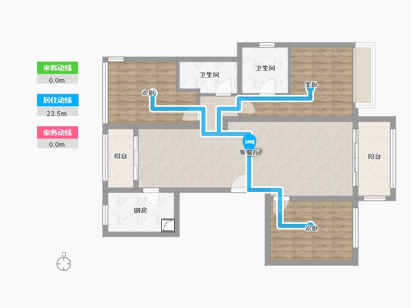 四川省-雅安市-领地兰台府-134.00-户型库-动静线