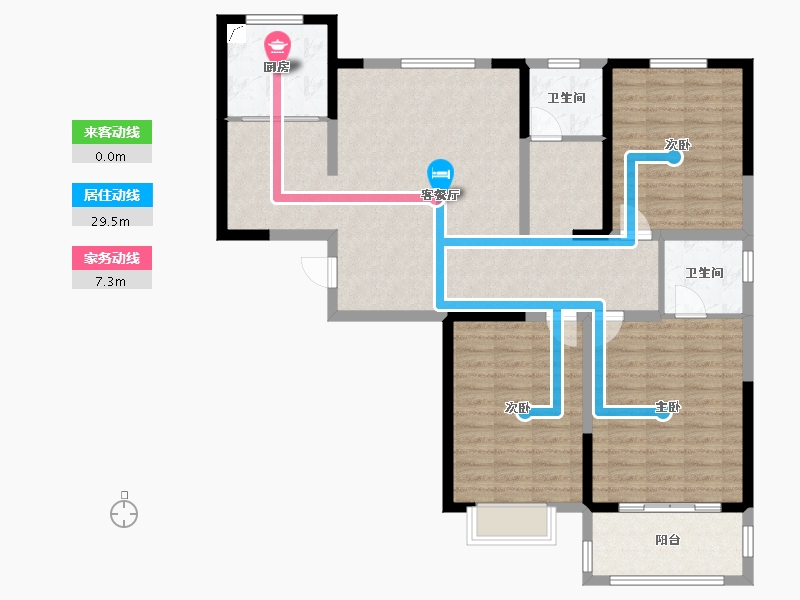 河南省-南阳市-名门中州府-114.00-户型库-动静线