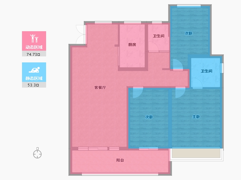 河南省-焦作市-腾飞花园-115.00-户型库-动静分区