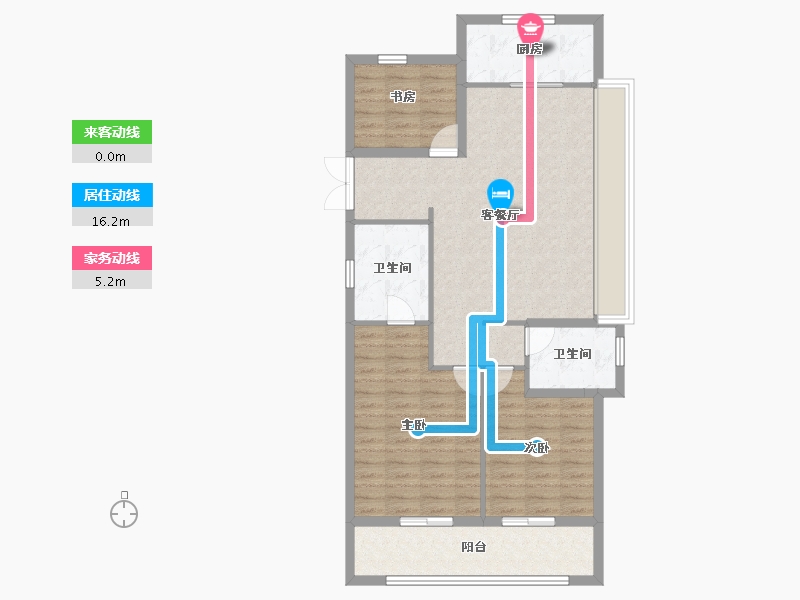 浙江省-温州市-新宏地大诚万象风华-92.00-户型库-动静线