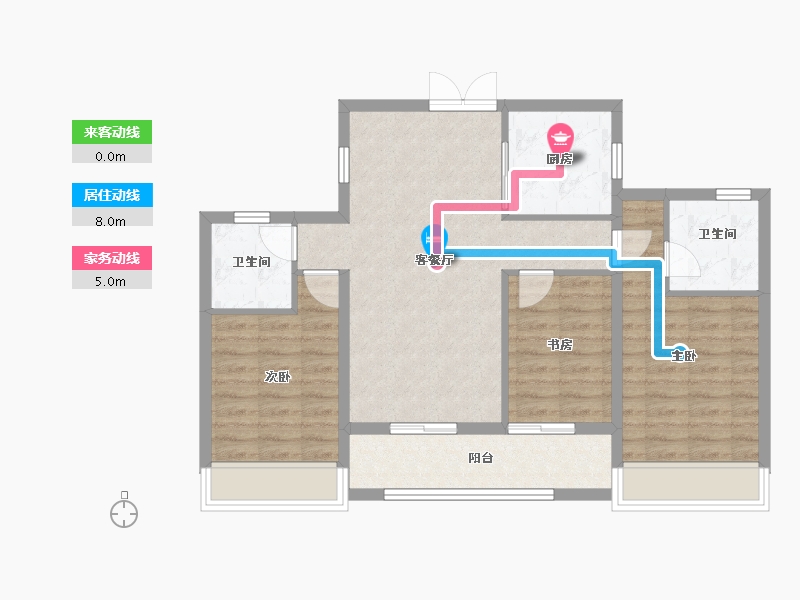 浙江省-温州市-东厦滨江上品-81.19-户型库-动静线