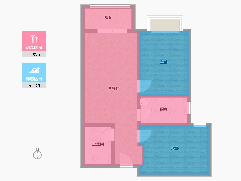 河北省-石家庄市-雅都园-60.00-户型库-动静分区