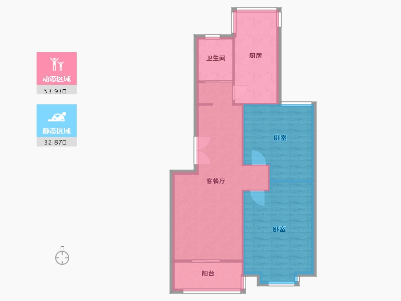 上海-上海市-水岸家苑-79.30-户型库-动静分区