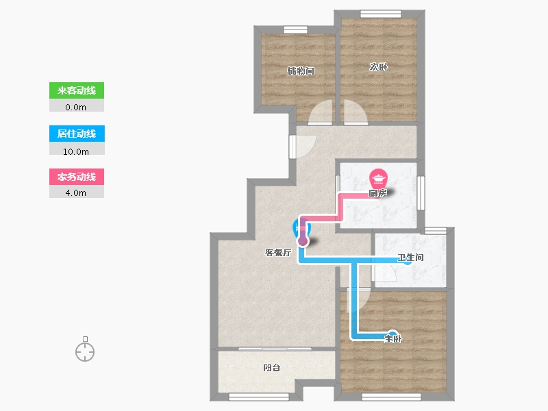 上海-上海市-秀雅苑-95.00-户型库-动静线