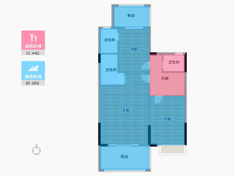 广东省-阳江市-奥园万山天玺-100.00-户型库-动静分区