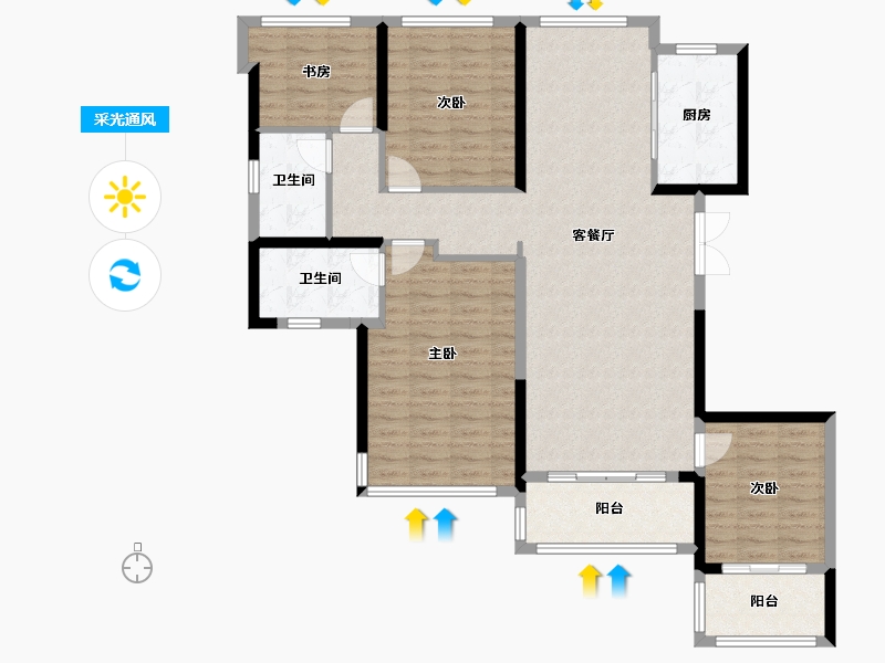 福建省-厦门市-建发养云-114.00-户型库-采光通风