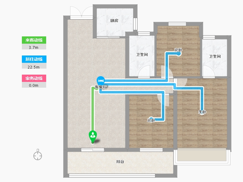 浙江省-温州市-新宏地大诚万象风华-87.20-户型库-动静线