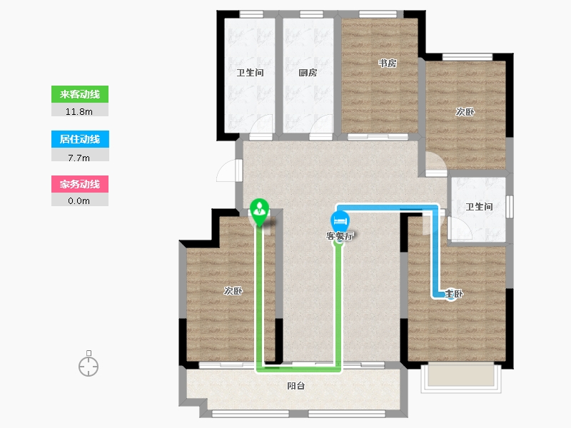 山东省-潍坊市-宏力壹号院-115.01-户型库-动静线