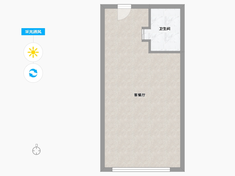 浙江省-温州市-南湖未来ONE-41.60-户型库-采光通风