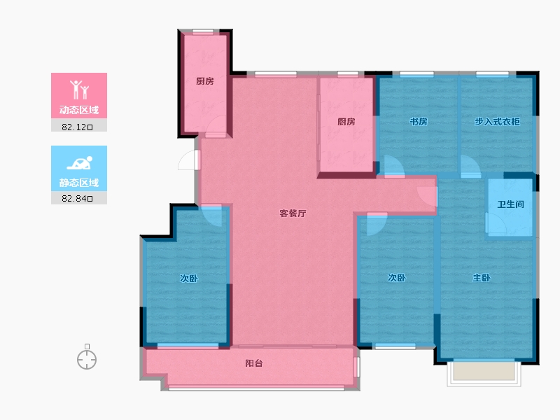 山东省-潍坊市-宏力壹号院-148.81-户型库-动静分区