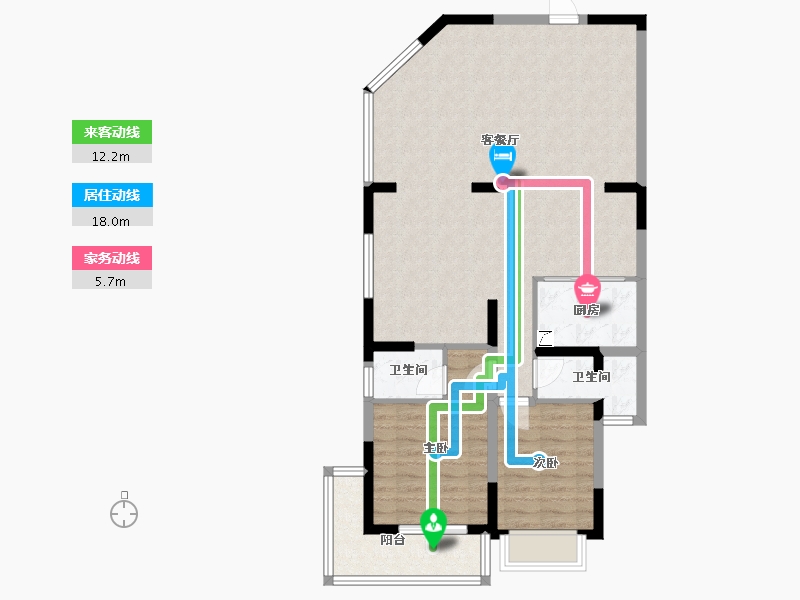 福建省-厦门市-富贵花园-100.00-户型库-动静线