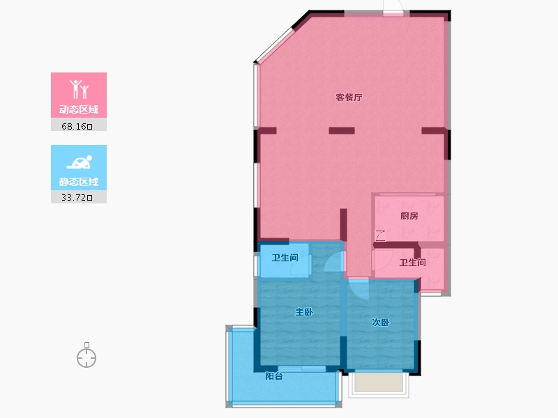 福建省-厦门市-富贵花园-100.00-户型库-动静分区