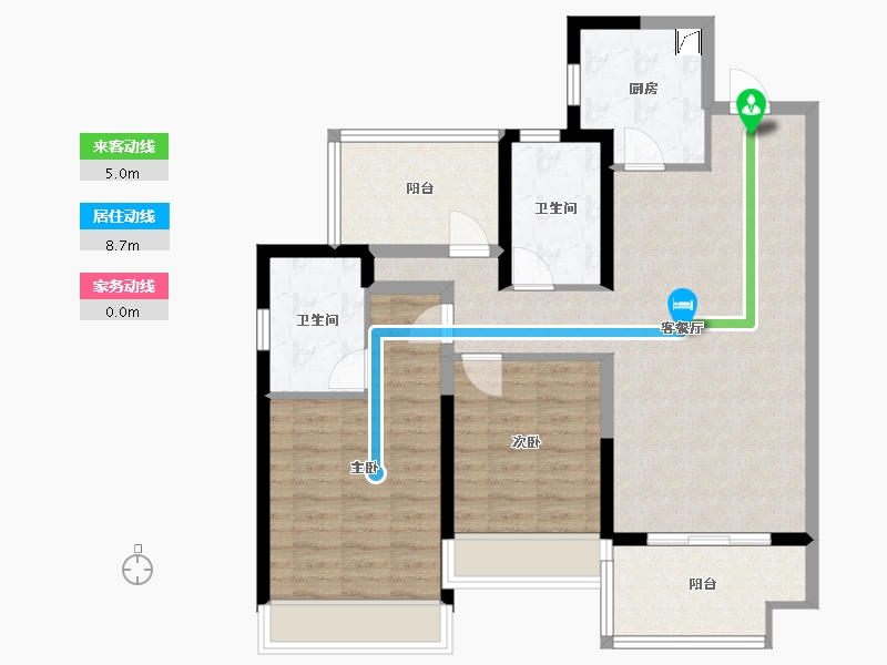 广东省-惠州市-曦江润府-90.00-户型库-动静线