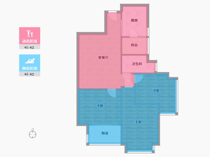 四川省-成都市-南城都汇3A期汇馨园-89.88-户型库-动静分区