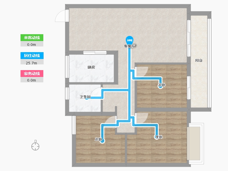 江苏省-苏州市-铂珺庭-85.00-户型库-动静线