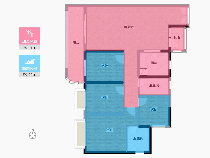 四川省-成都市-中海天府里-95.00-户型库-动静分区