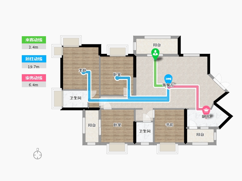 广西壮族自治区-柳州市-侗乡绿岸-118.00-户型库-动静线