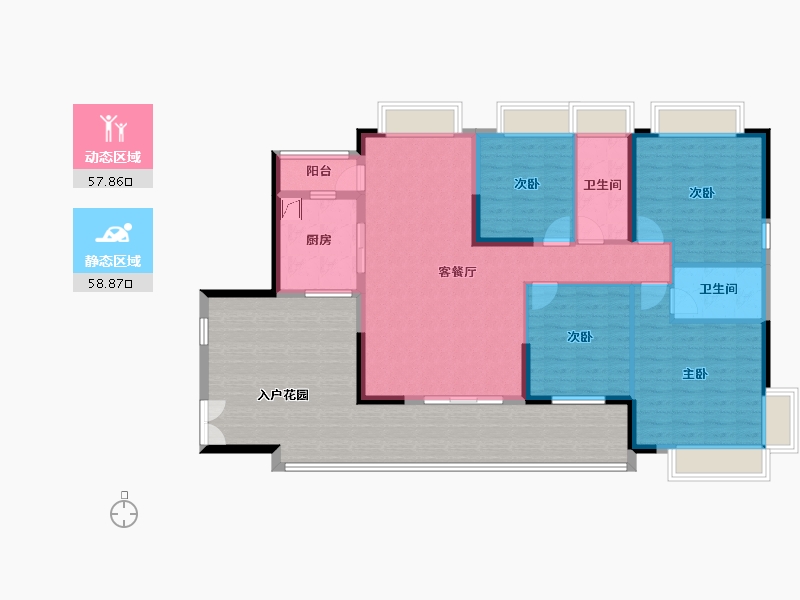 广东省-肇庆市-臻汇园-155.90-户型库-动静分区