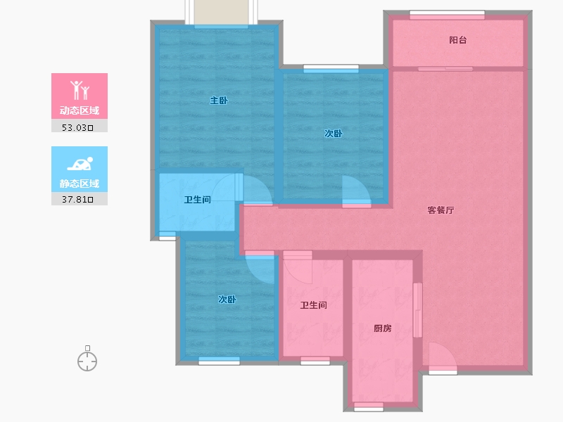 河南省-漯河市-天成家园-80.00-户型库-动静分区