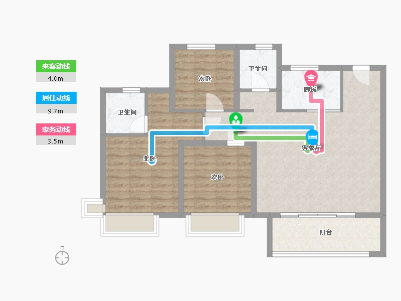 山东省-济南市-中粮祥云-85.00-户型库-动静线