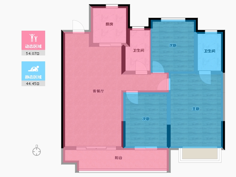 山东省-淄博市-中梁星海云著-99.07-户型库-动静分区