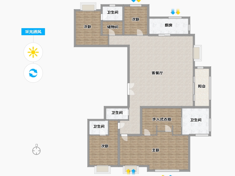 上海-上海市-仁恒海上源271-217.00-户型库-采光通风