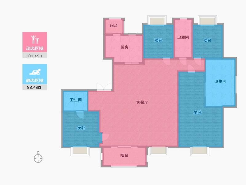 上海-上海市-仁恒海上源226-180.00-户型库-动静分区