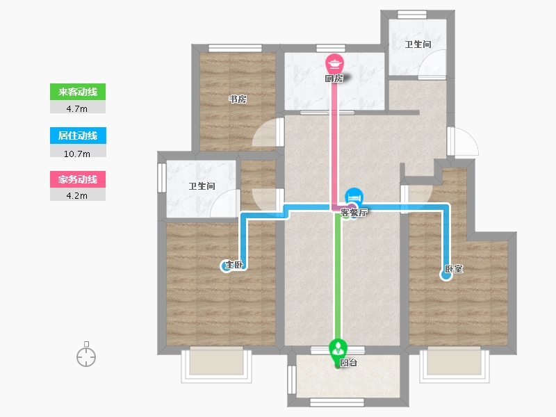 天津-天津市-新城悦隽学府-77.60-户型库-动静线