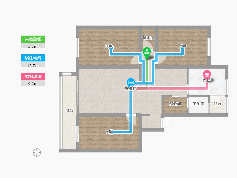 四川省-成都市-锦城苑-119.00-户型库-动静线