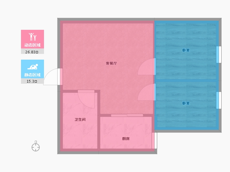 四川省-成都市-昊园 江南壹品-42.00-户型库-动静分区