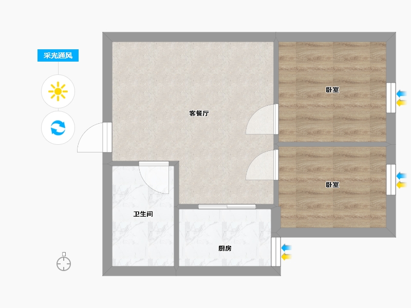 四川省-成都市-昊园 江南壹品-42.00-户型库-采光通风