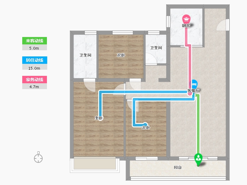 河南省-商丘市-绿地城四区-105.00-户型库-动静线