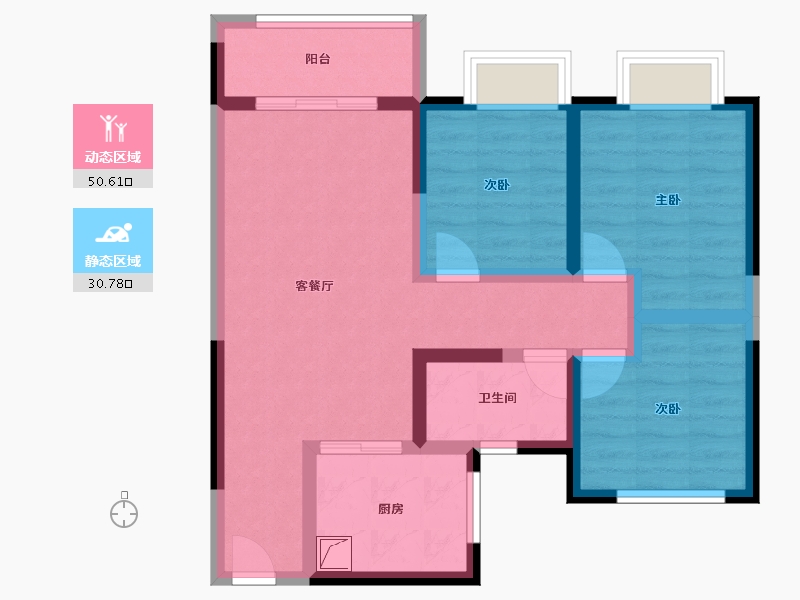 山东省-德州市-保利城-90.00-户型库-动静分区