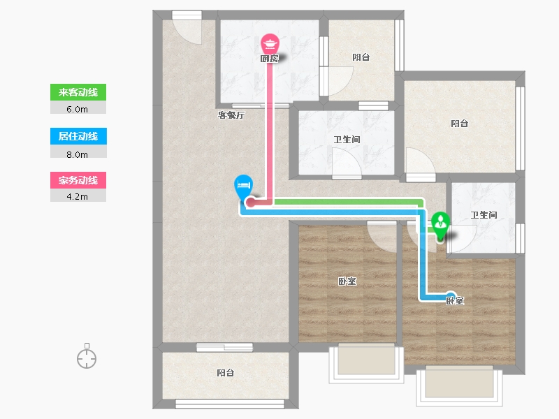 贵州省-贵阳市-中铁逸都国际-90.30-户型库-动静线