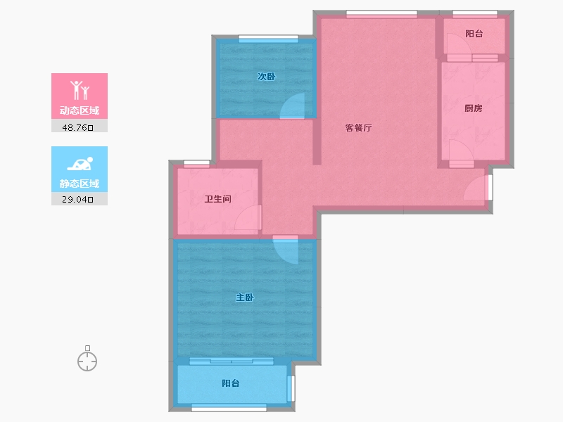 江苏省-徐州市-和润雅庭二期-69.00-户型库-动静分区