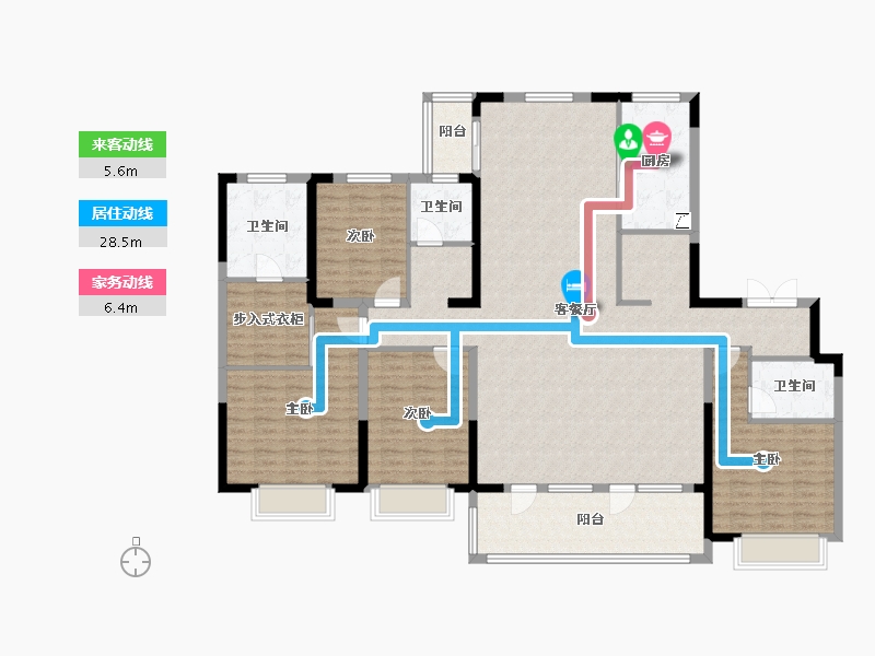 江苏省-南通市-朗诗-175.00-户型库-动静线