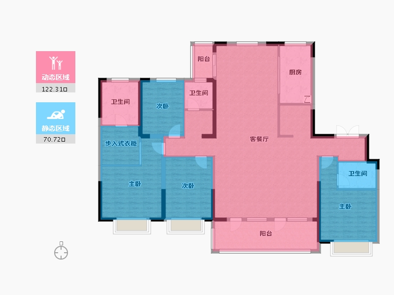 江苏省-南通市-朗诗-175.00-户型库-动静分区