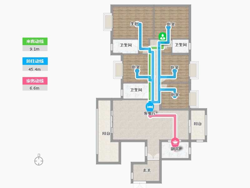 广西壮族自治区-百色市-鸿瑞家园-150.87-户型库-动静线