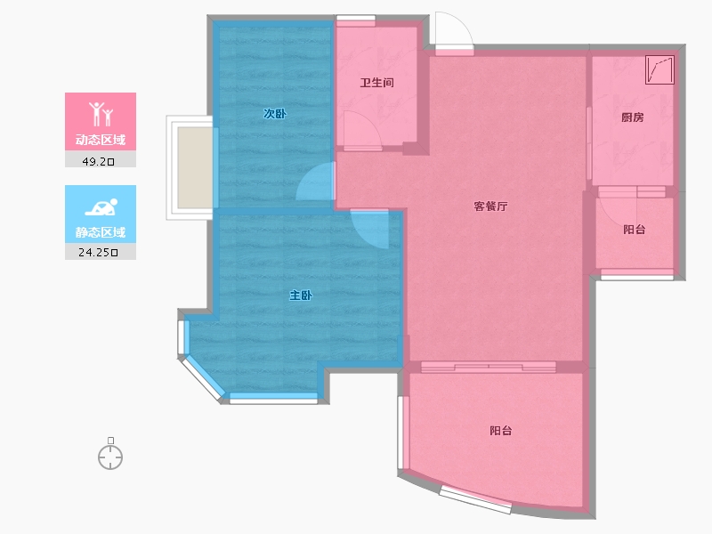 广东省-清远市-雅居-68.00-户型库-动静分区