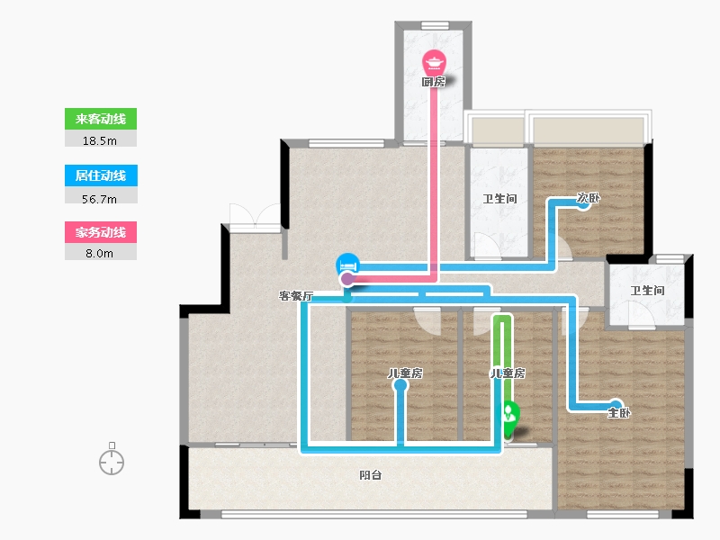 湖南省-常德市-城投尚德郡-156.00-户型库-动静线