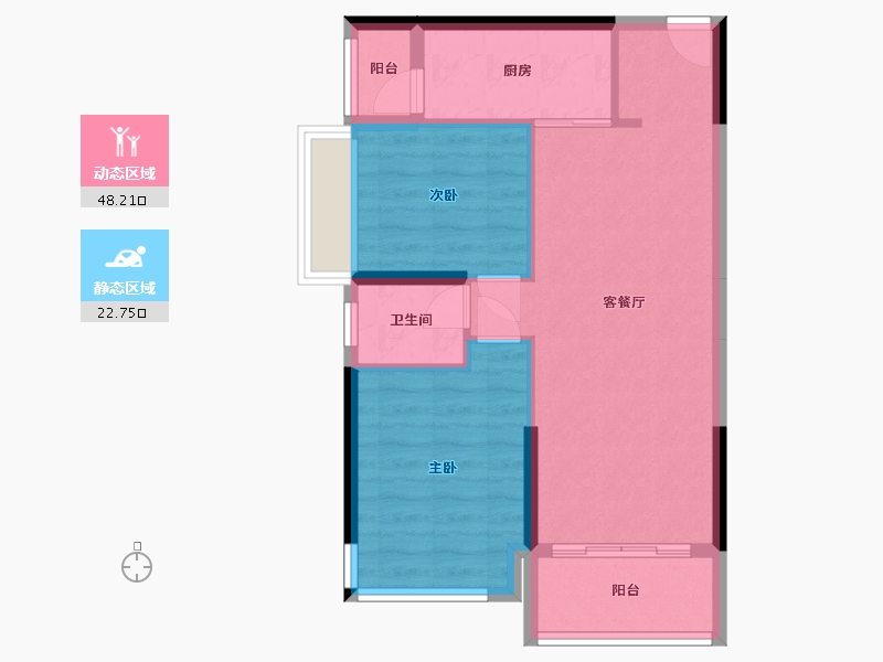 广西壮族自治区-南宁市-天健城-60.00-户型库-动静分区