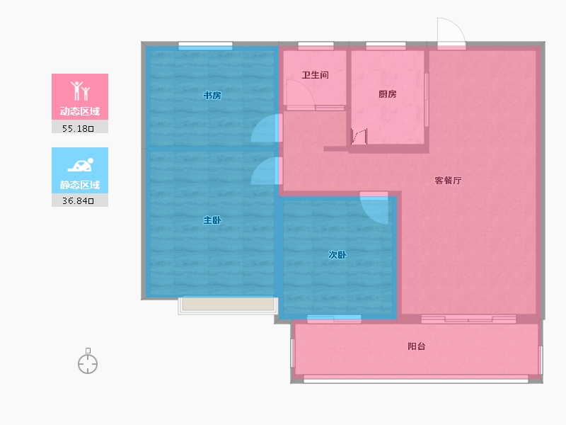 河南省-漯河市-紫宸府-82.00-户型库-动静分区