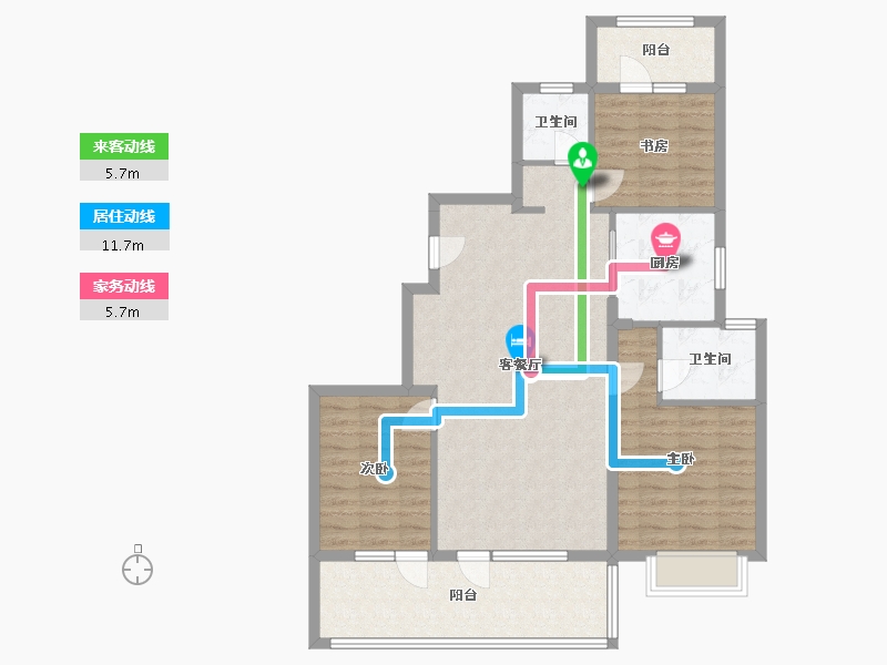 河北省-石家庄市-力高-101.01-户型库-动静线