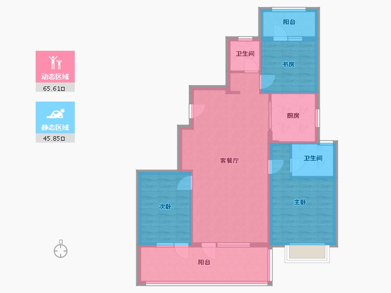 河北省-石家庄市-力高-101.01-户型库-动静分区