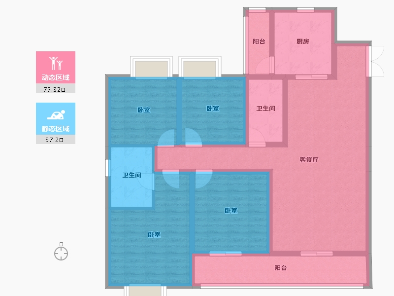 云南省-曲靖市-罗平金花玉湖文旅小镇-117.57-户型库-动静分区